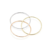 Inel unisex Essential Tris din aur multicolor din aur 14k